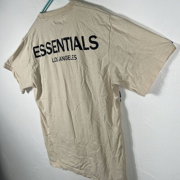 🔥🔥 ESSENTIALS LOS ANGELES Streetwear Cream RARE T-Shirt Size LARGE - PERFECT - Picture 7 of 9